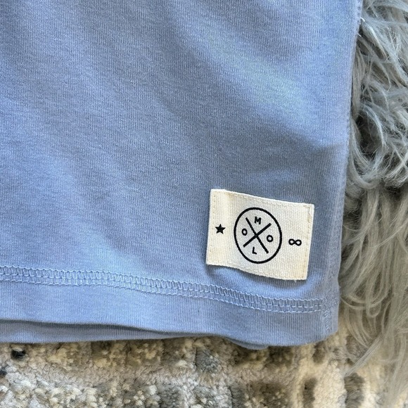 MOLO Youth Blue Basic 1/4 Rexford Button Up T Size 14 (164) - Picture 2 of 3